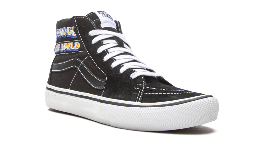 Sk8-Hi Pro "Supreme - F*ck The World - Black" VN0A45JDSY1